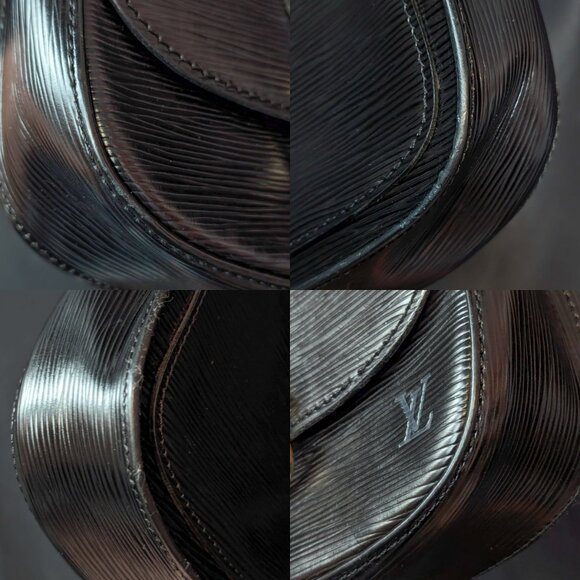 LOUIS VUITTON Saint Cloud Epi Leather PM Crossbody in Black - Picture 11 of 16